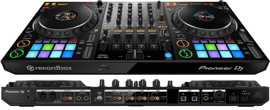 Standard DJ set DDJ 1000 running rekordbox